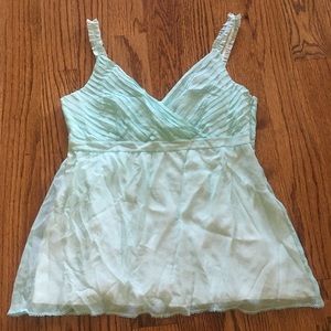 Folio New York mint colored silk top size 8